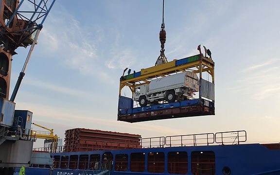 loading military vehicles