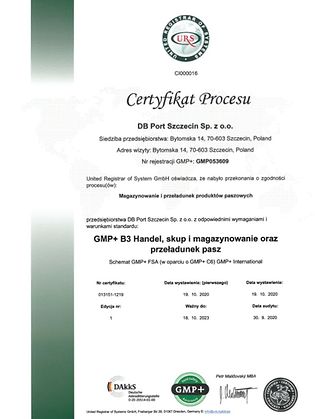 Cert GMP+ B3 2020